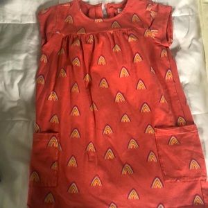 Lot of 4 T short sleeve dresses Hanna Anderson, gap, tea collection